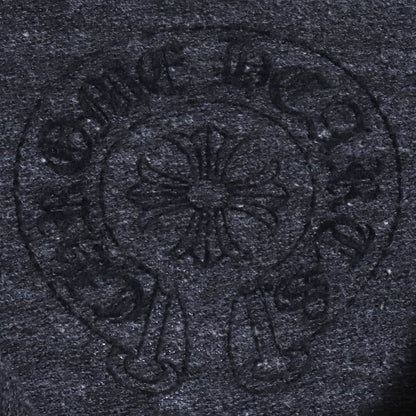 CHROME HEARTS Old Cemetery Cross Dagger Hoodie Gray Size S