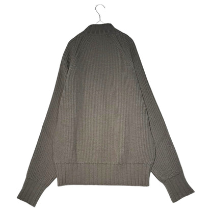 JOHN LAWRENCE SULLIVAN 20AW Zipped Wool Knit Size S