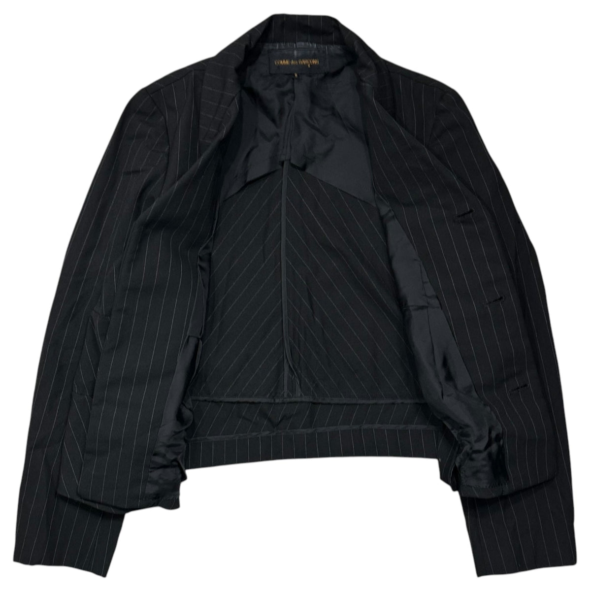 COMME des GARCONS 93SS Wool Gabardine Striped Jacket Size S