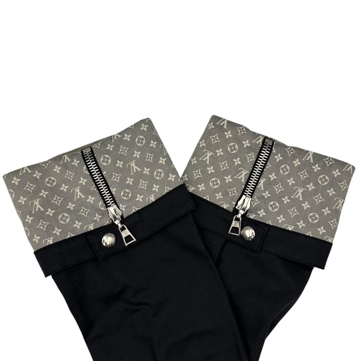 LOUIS VUITTON Monogram Zip Coated Macintosh Coat Size 34