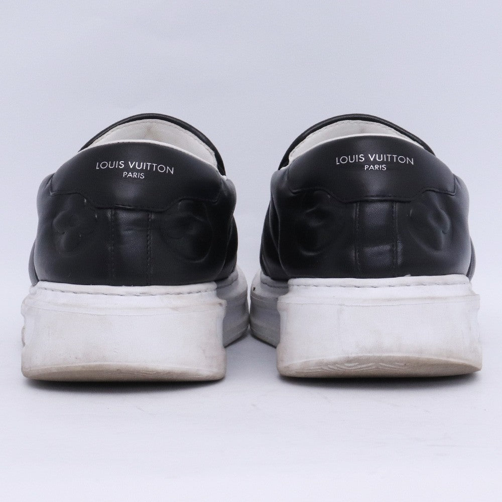 LOUIS VUITTON Beverly Hills Monogram Slip-Ons Black Size 7.5