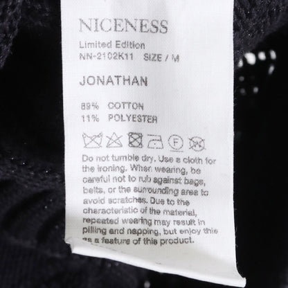 NICENESS JONATHAN Spatial Knit Sweater Dark Navy Size M