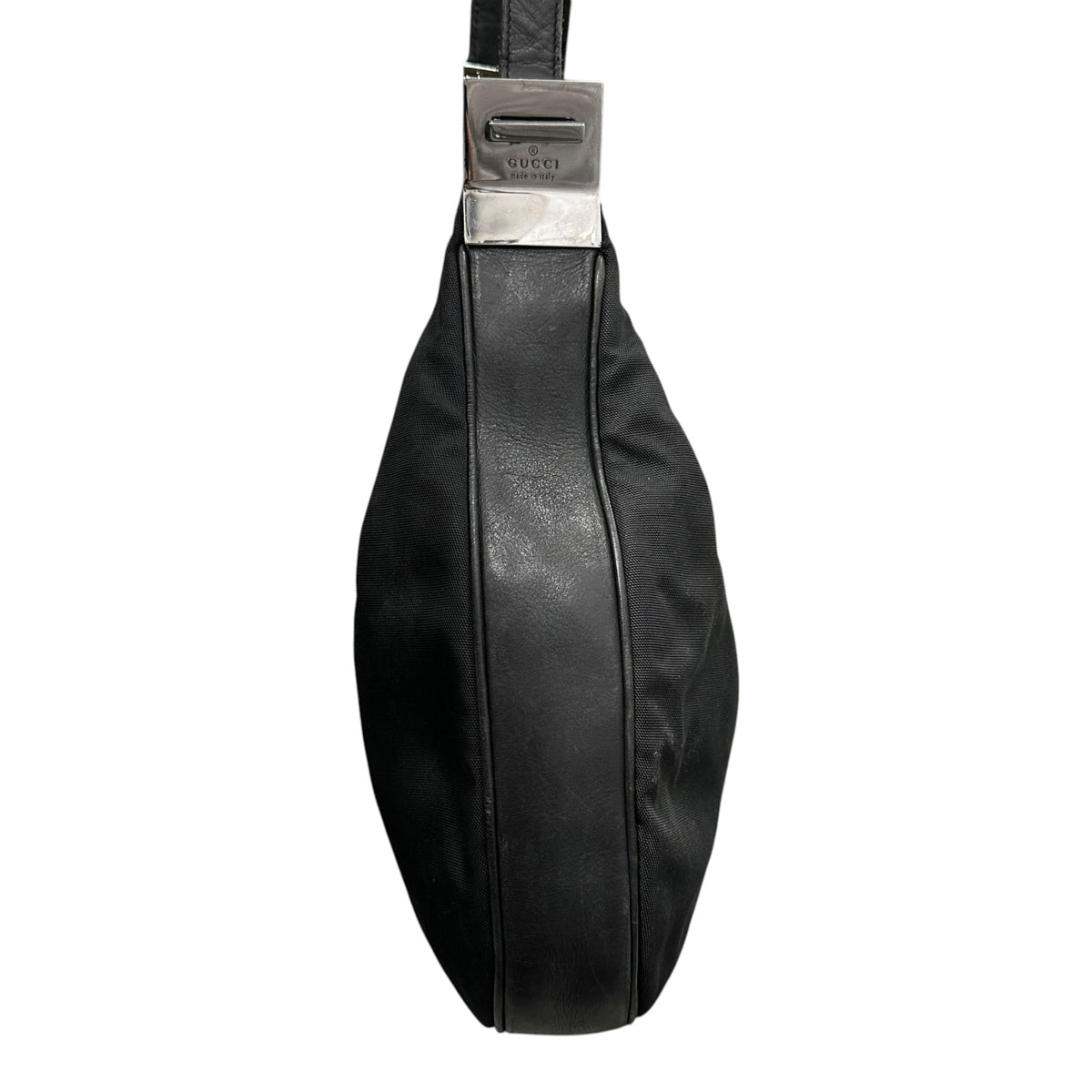 GUCCI 01SS Tom Ford 2way Nylon Leather Hobo Bag