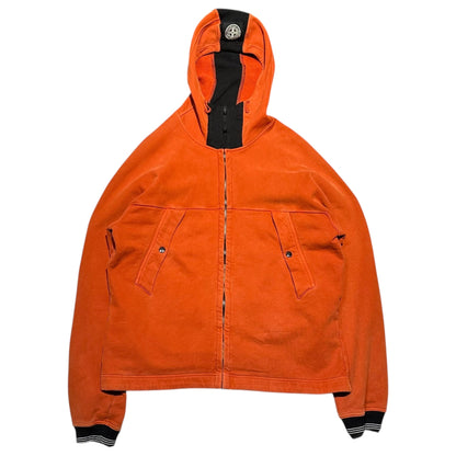 STONE ISLAND 00s Monochrome Patch Jacket Orange Size XL