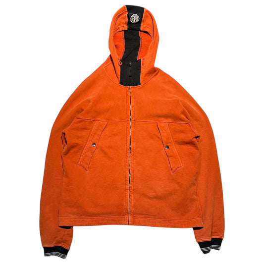 STONE ISLAND 00s Monochrome Patch Jacket Orange Size XL