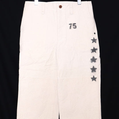 GENKOTSU CREATE 22AW Blues Cotton Pants Beige Size S