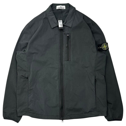 STONE ISLAND 24AW Bi-Stretch Cotton Twill Overshirt Shirt Size XXL
