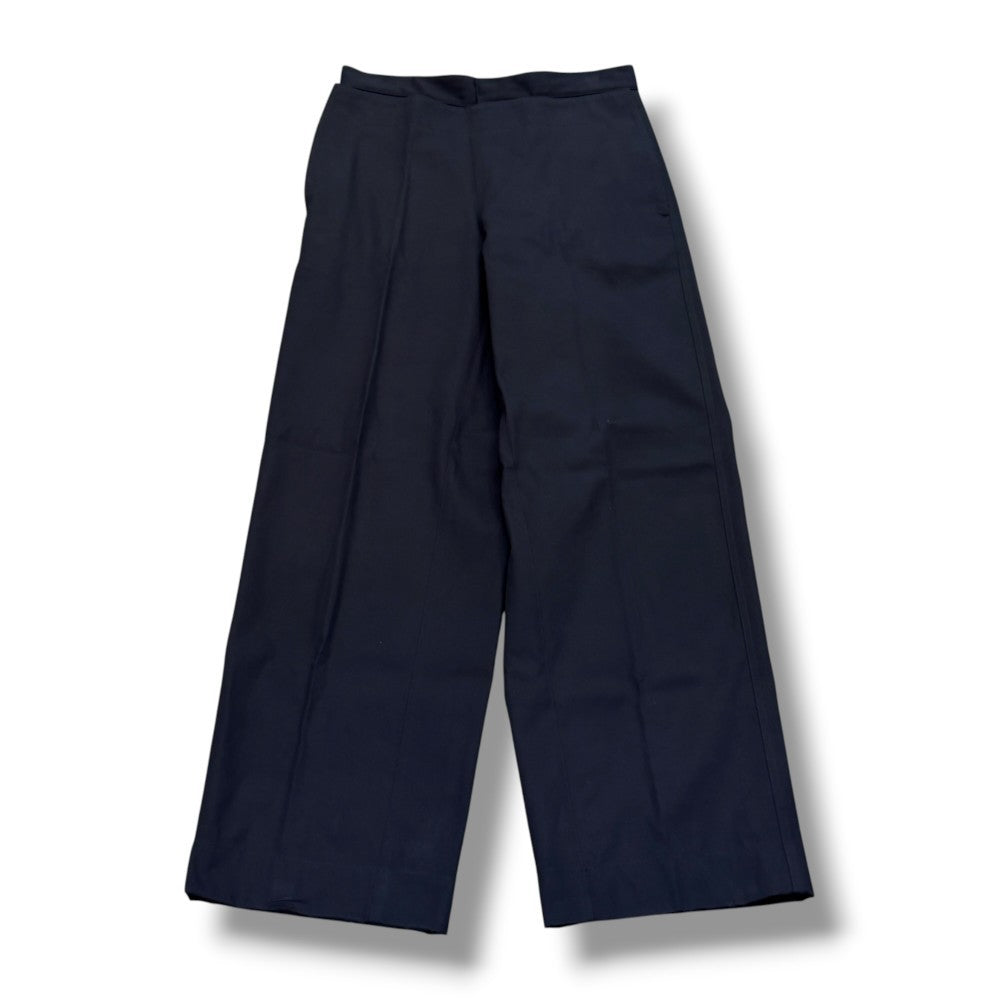 BOTTEGA VENETA Sailor Cotton Trousers Navy Size 44