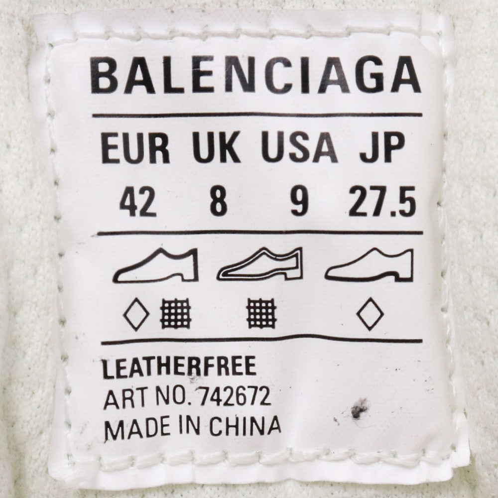 BALENCIAGA 3XL Mule Low-Top Sneakers White Size 27.5cm