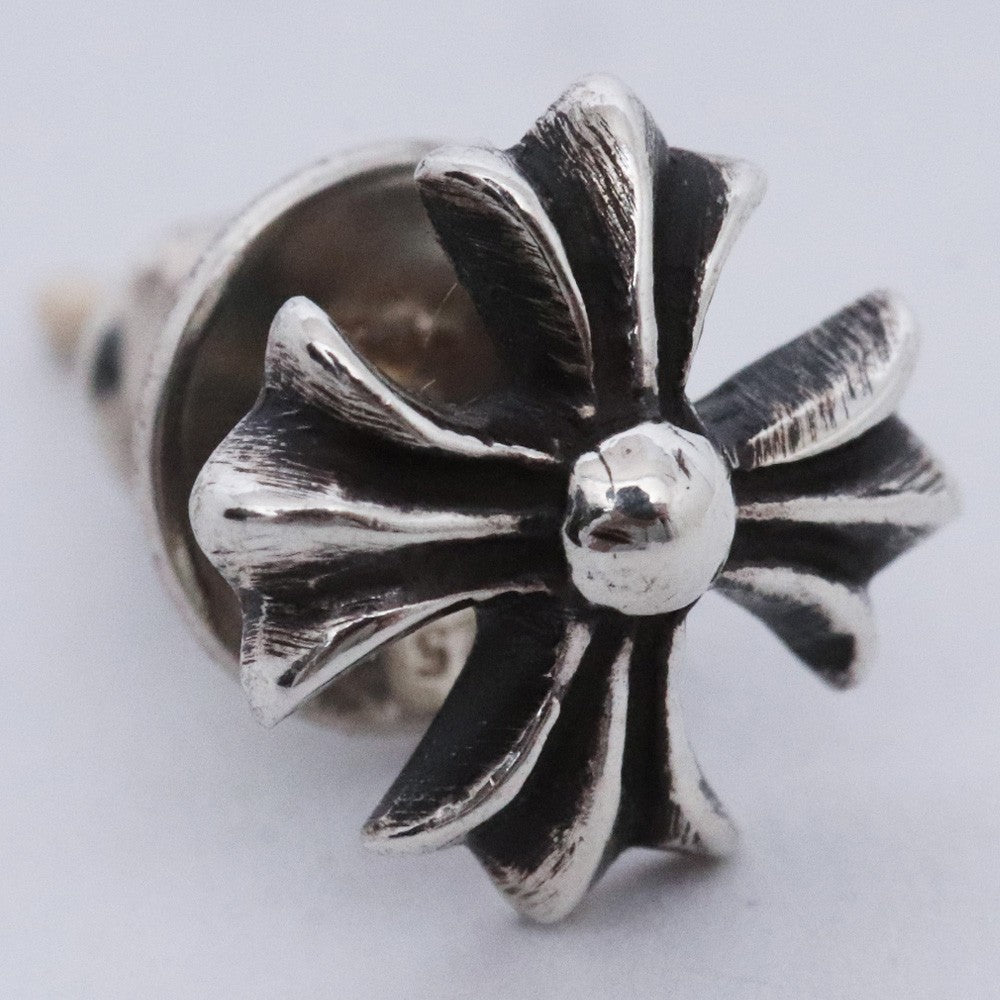 CHROME HEARTS #2 CH Plus Stud Earring Silver Size F