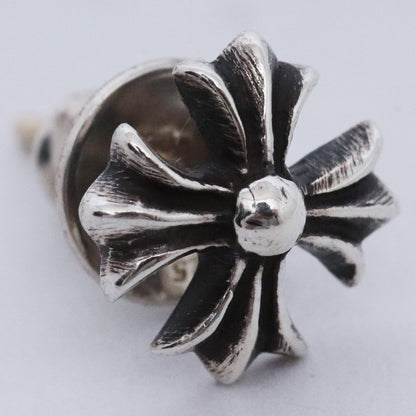 CHROME HEARTS #2 CH Plus Stud Earring Silver Size F