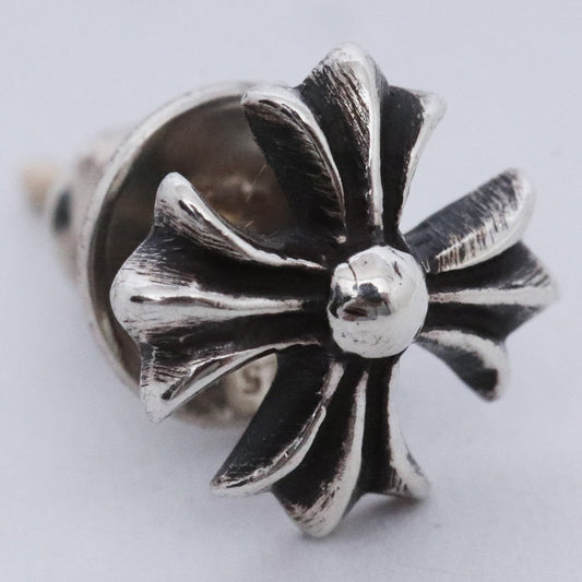 CHROME HEARTS #2 CH Plus Stud Earring Silver Size F