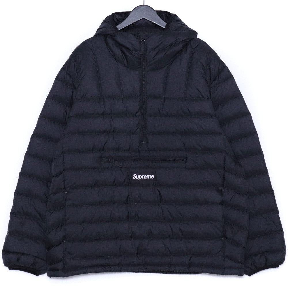 SUPREME 25AW Micro Down Half Zip Hooded Jacket Black Size XL