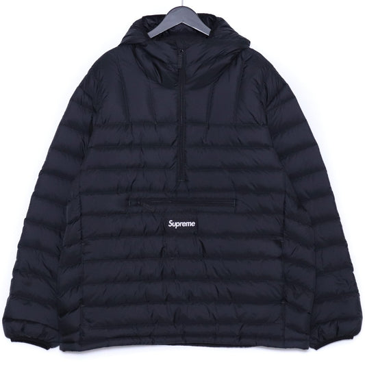 SUPREME 25AW Micro Down Half Zip Hooded Jacket Black Size XL