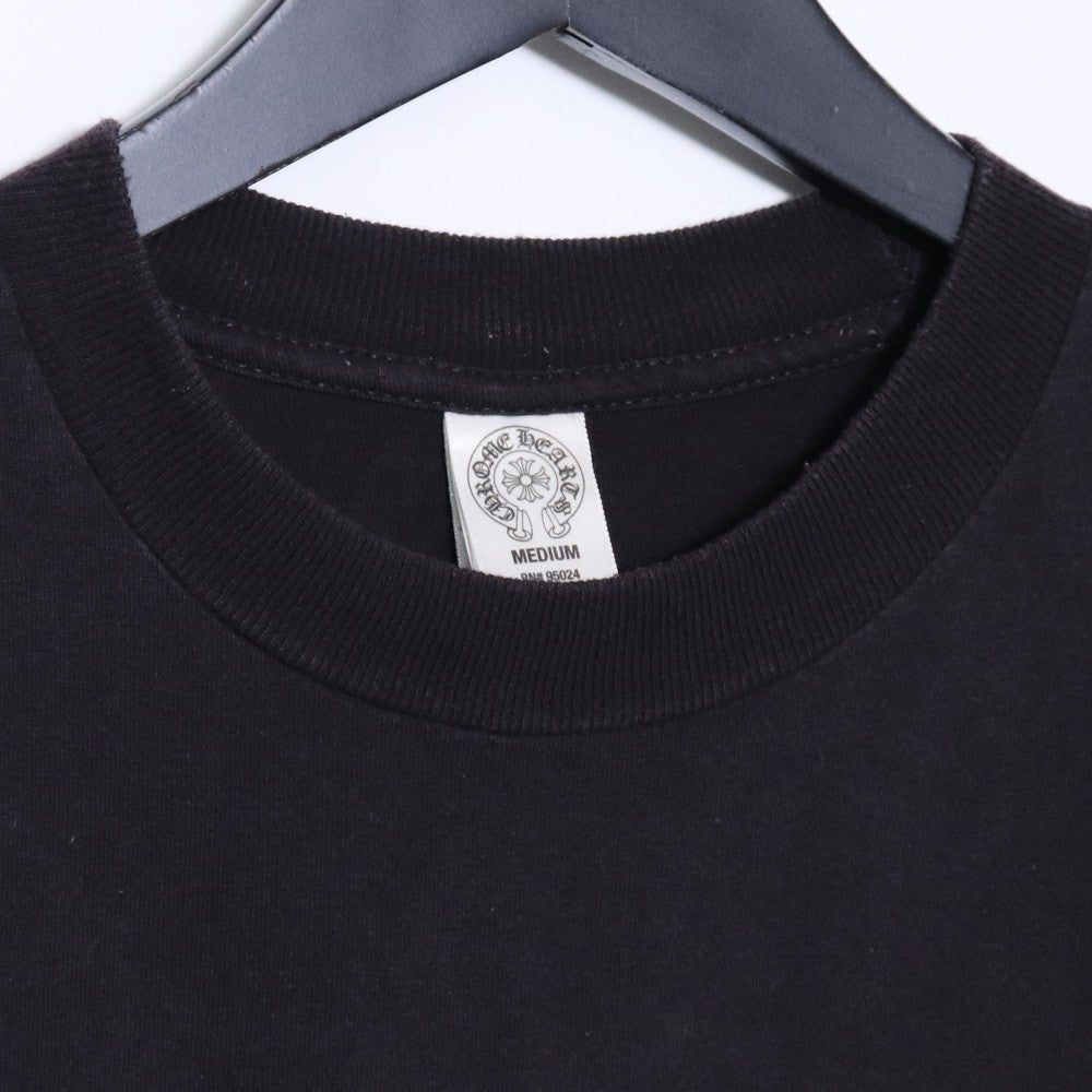 CHROME HEARTS OLD BS Flare T-Bar Pocket T-Shirt Black Size M