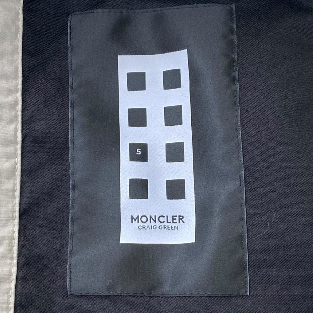 Moncler Genius CRAIG GREEN HANCOCK Nylon Jacket Ivory Size 3