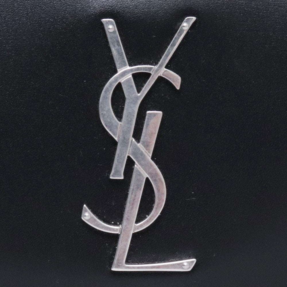 SAINT LAURENT Cassandra Zip Around Long Wallet Black Size F
