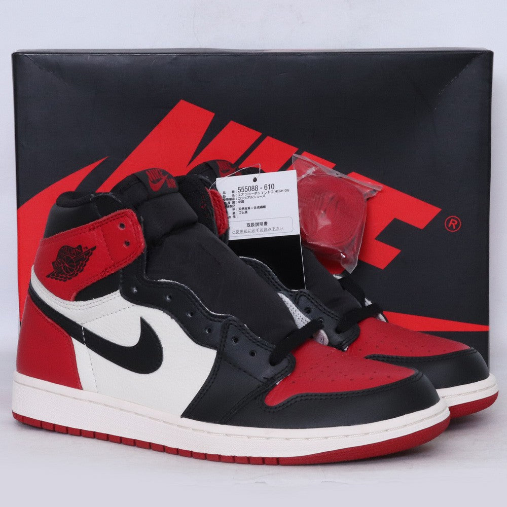 NIKE AIR JORDAN 1 Retro High OG Toe Sneakers Size 26.5cm