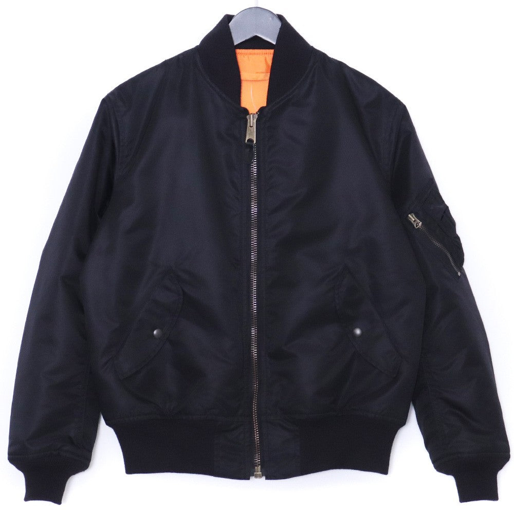 THE REAL MCCOY'S MA-1 Military Bomber Jacket Black Size S