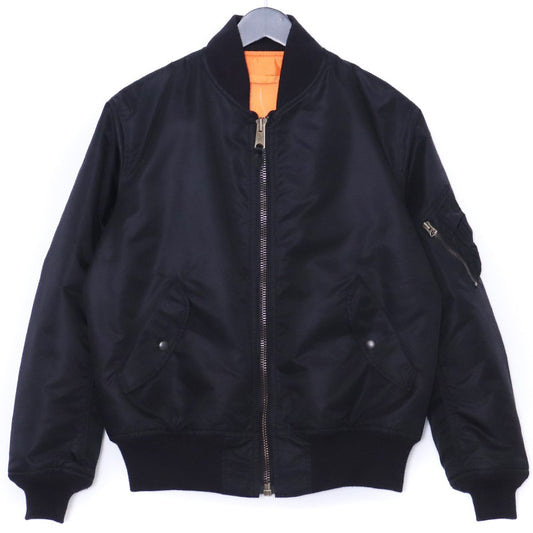 THE REAL MCCOY'S MA-1 Military Bomber Jacket Black Size S
