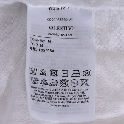 VALENTINO Embossed Logo Pocket T-Shirt White Size M