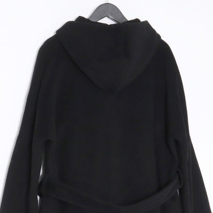 LUCIO VANOTTI Black Wool Cashmere Dolman Sleeve Coat Size 3