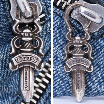 CHROME HEARTS #1 Snatch Pack Denim Cross Bag Indigo Size #1