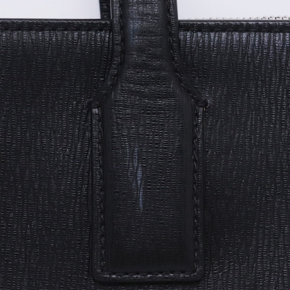 SALVATORE FERRAGAMO Gancini 2WAY Leather Bag Black Size F