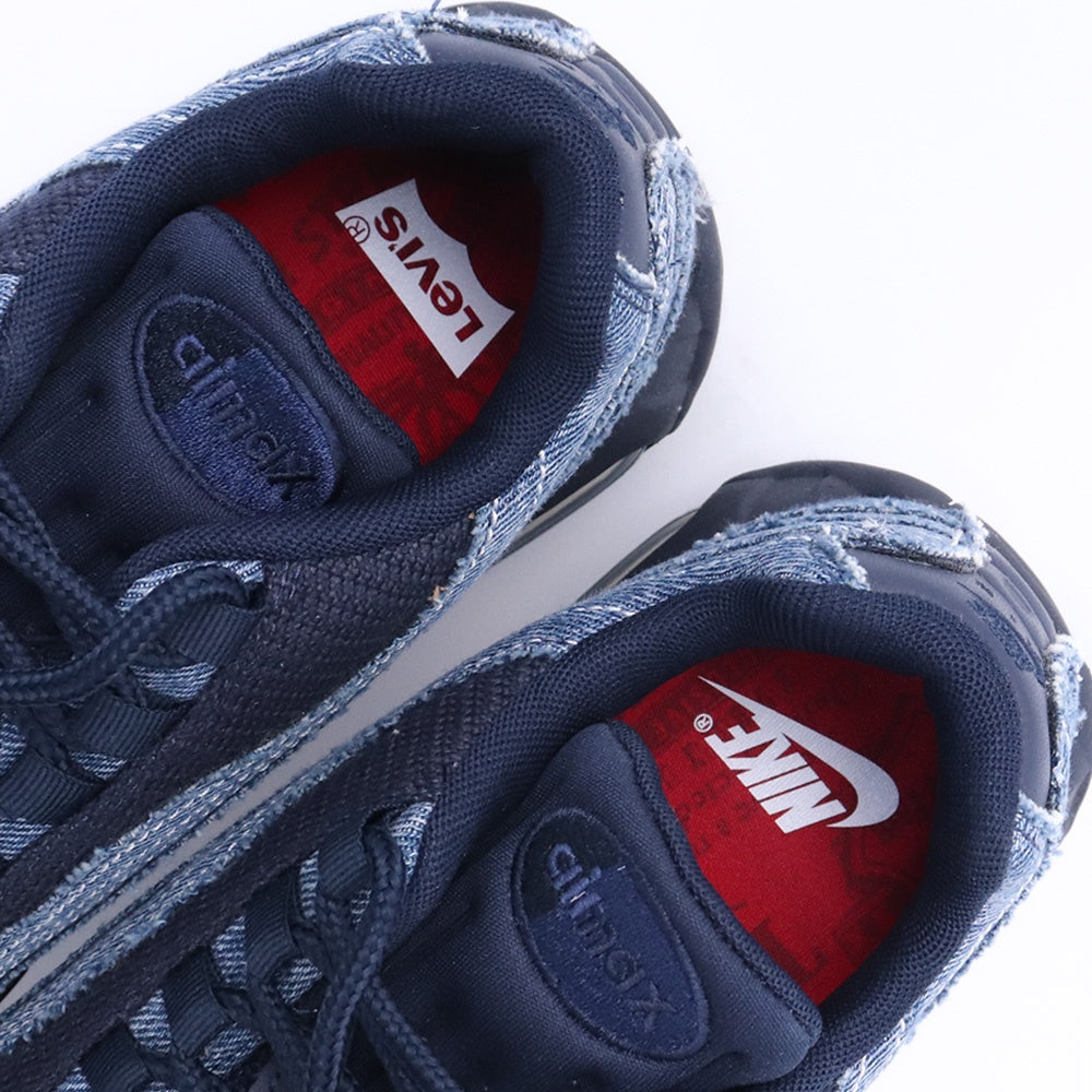 LEVI'S AIR MAX 95 OG Red Tab Denim Blue Sneakers Size 26cm