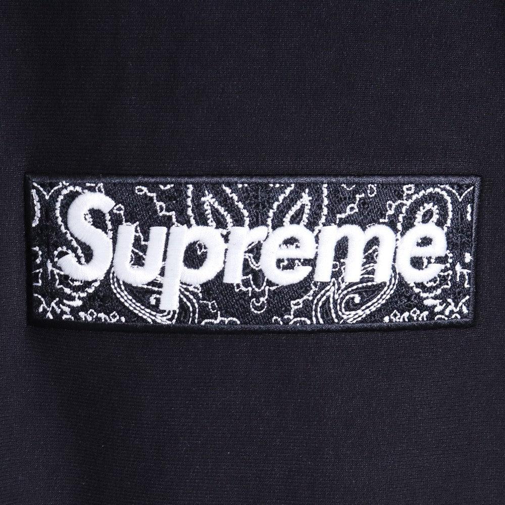 Supreme 19AW Bandana Box Logo Hoodie Black Size XL