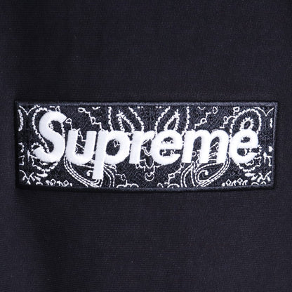 Supreme 19AW Bandana Box Logo Hoodie Black Size XL