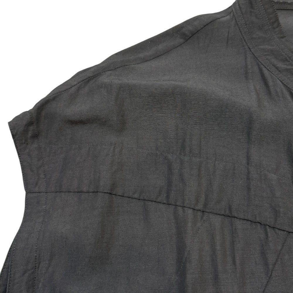 JULIUS 25SS Sleeveless Drop Shoulder Shirt Black Size 2