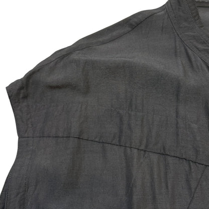 JULIUS 25SS Sleeveless Drop Shoulder Shirt Black Size 2