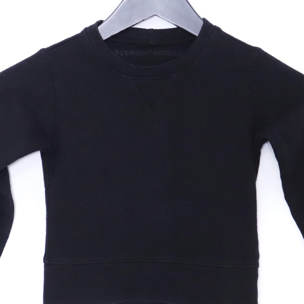 CHROME HEARTS KIDS RS3 Cross Sweatshirt Black Size 2