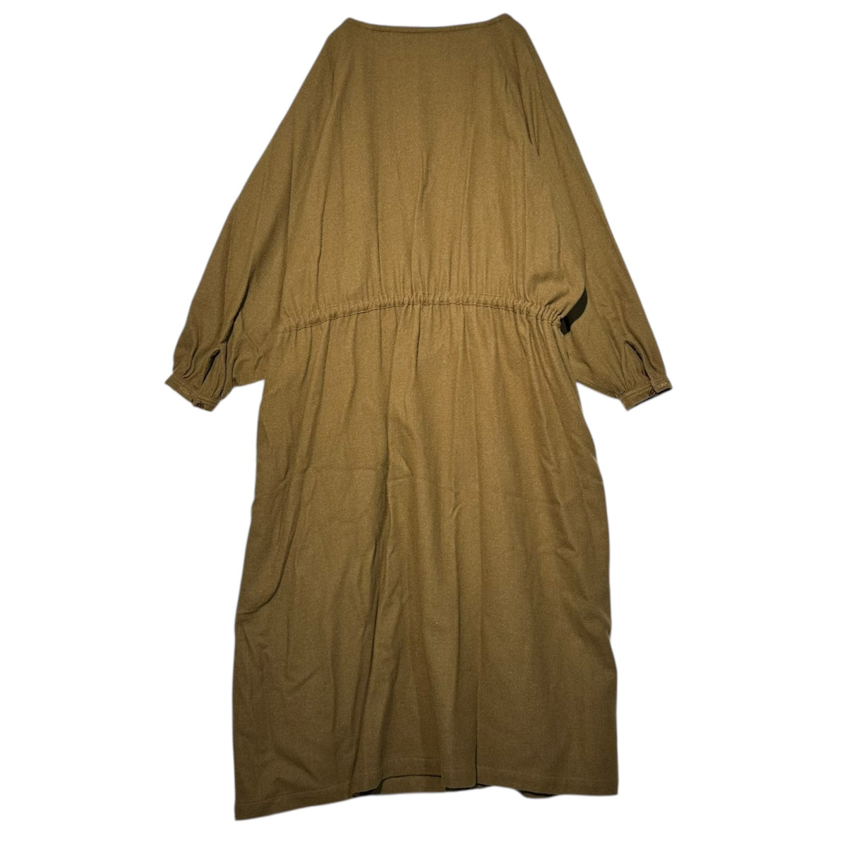 Y's 70s Vintage Wool Raglan Sleeve Smock Dress Size JP 9