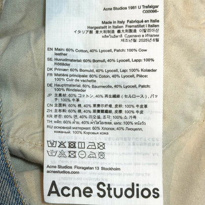 ACNE STUDIOS 25AW 1981 U Trafalgar Jeans Blue Size M