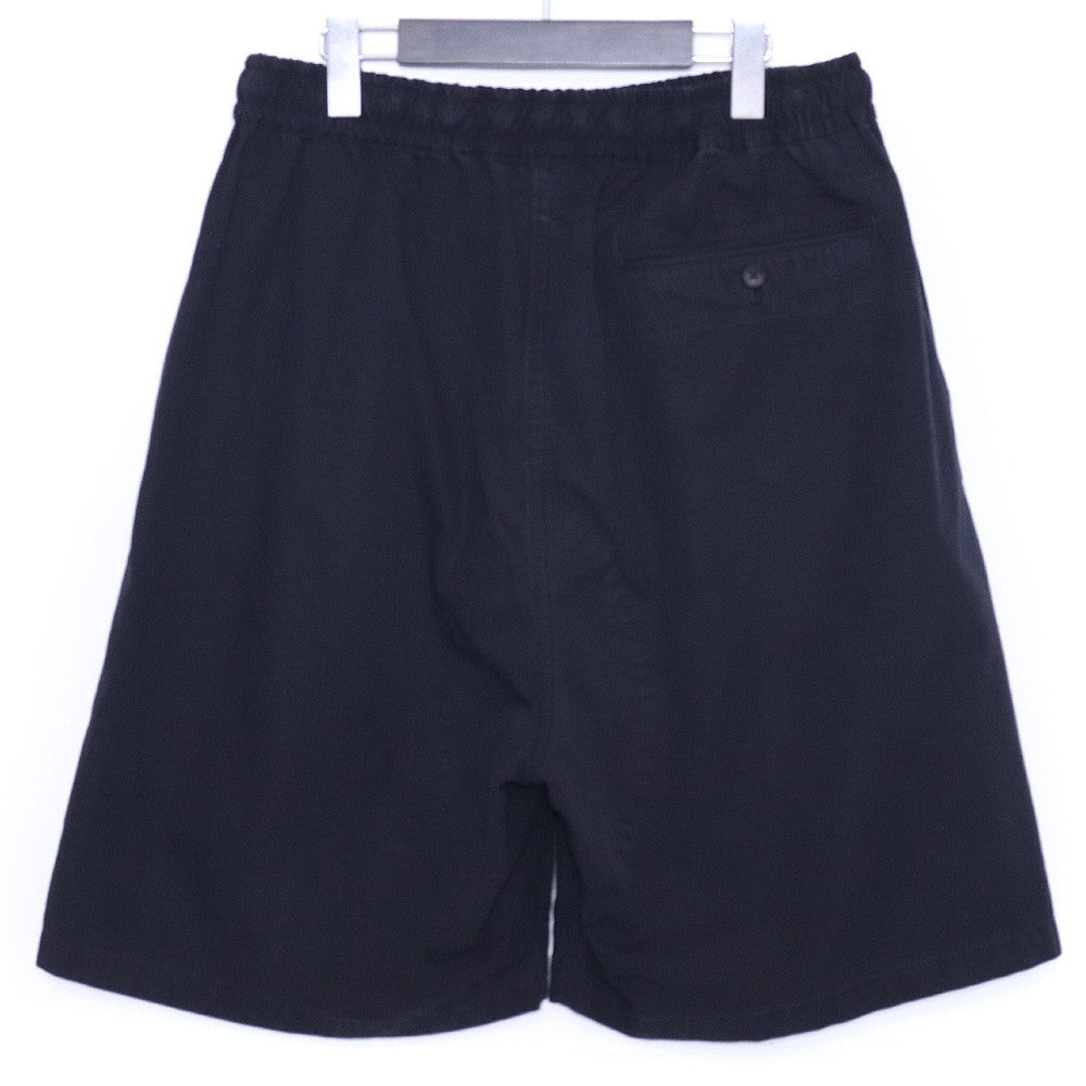 SUS-SOUS 25SS Black Cargo Organic Cotton Silk Shorts Size 9