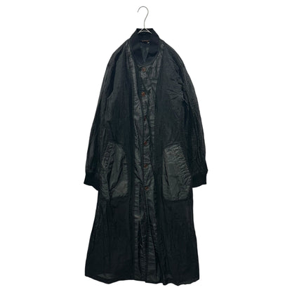 BLACK COMME des GARCONS 20AW See-Through Long Coat Size M