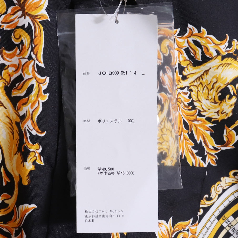 JUNYA WATANABE 25SS Black Baroque Print Long Sleeve Shirt Size L