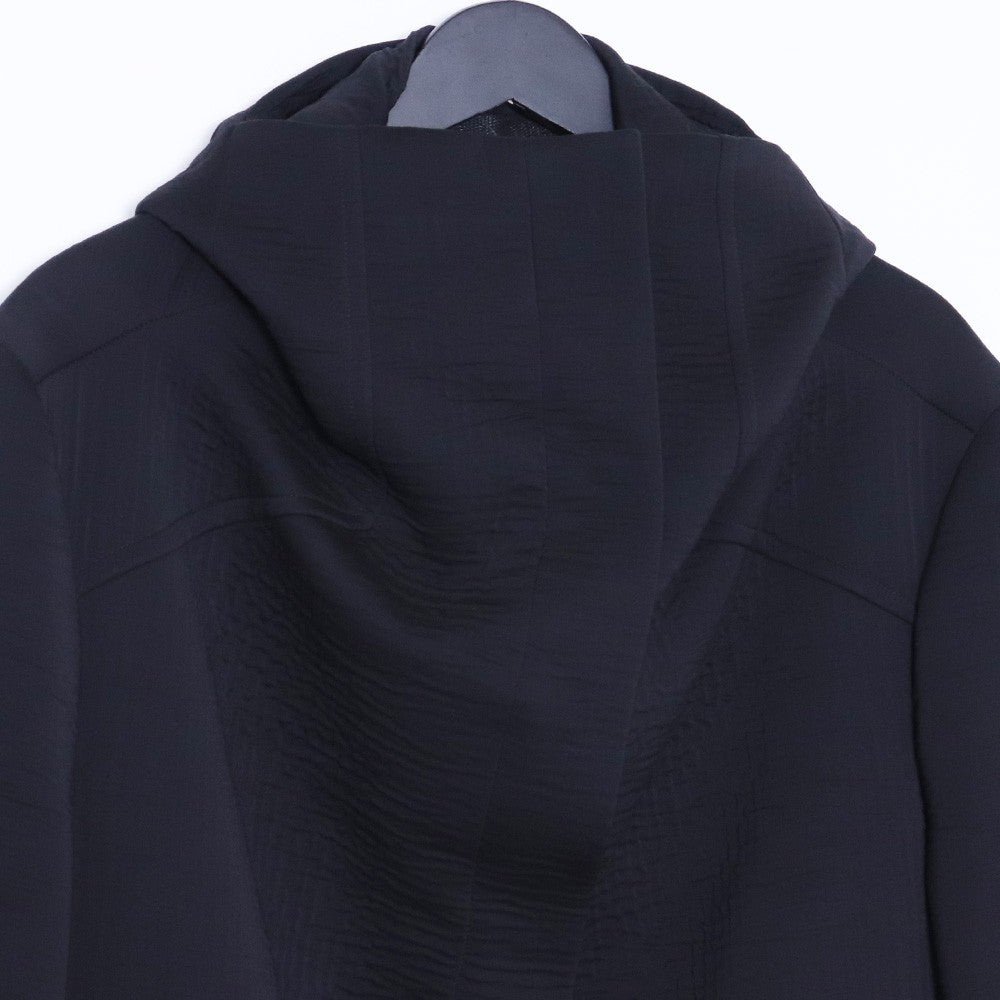 THAMANYAH 13AW Wool Zipper Hooded Coat Black Size 44