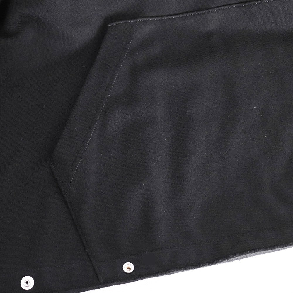 ALMOSTBLACK Button Adjust Pullover Hoodie Black Size 2