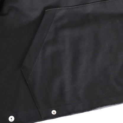 ALMOSTBLACK Button Adjust Pullover Hoodie Black Size 2