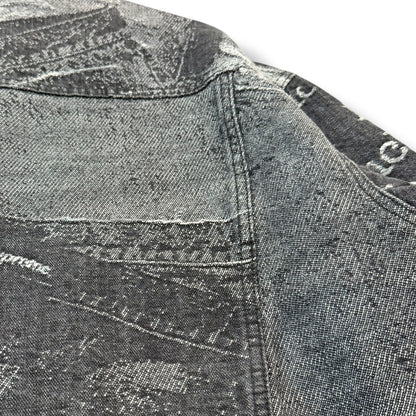 SUPREME 23SS Archive Denim Jacquard Jacket Black Size L
