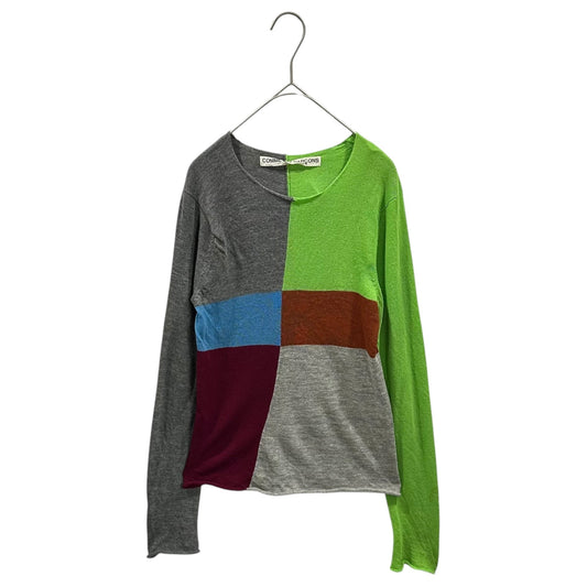 COMME des GARCONS 96SS Wool-Nylon Sweater Multi Size FREE