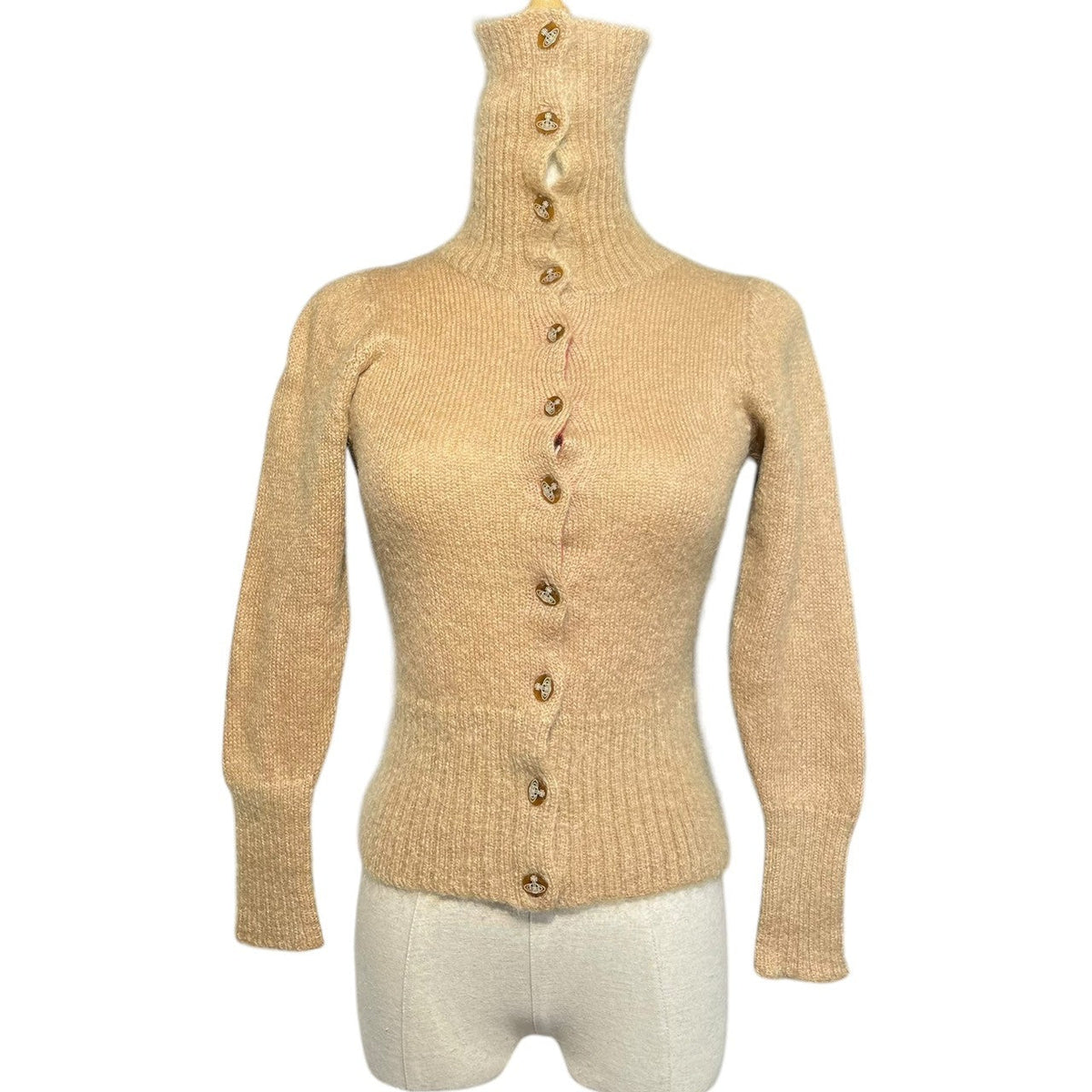 Vivienne Westwood RED LABEL 00s Orb Cardigan Beige Size 2