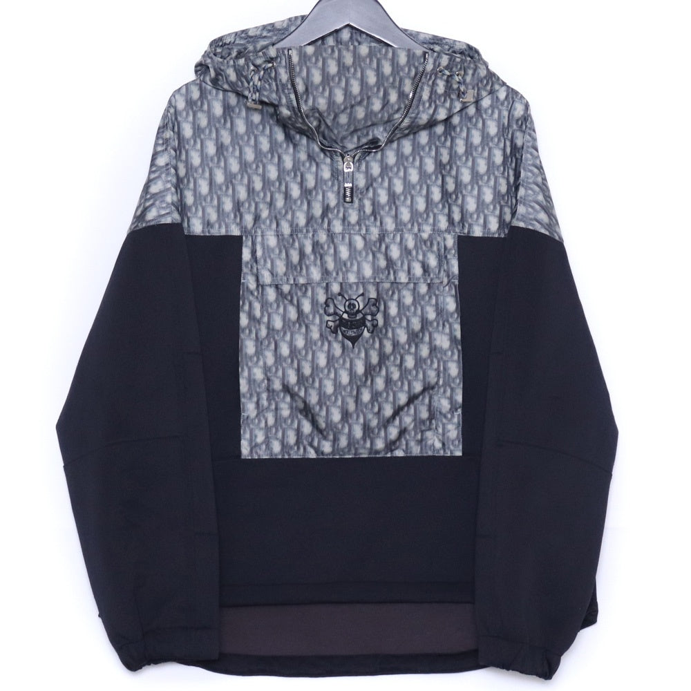 DIOR x Shawn Stussy Oblique Half-Zip Jacket Black Size M