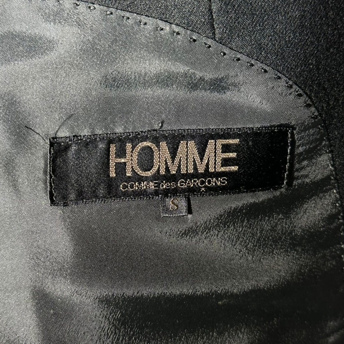 COMME des GARCONS HOMME 70s-80s Wool Tailored Black Size S
