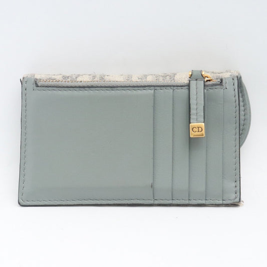 DIOR SADDLE Flap Card Holder Gray Wallet Size ONE SIZE