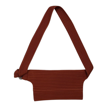 PLEATS PLEASE Pleated Shoulder Bag Brick Color Size FREE