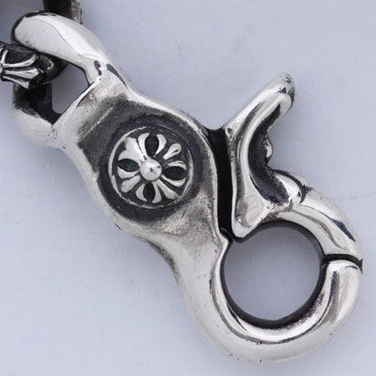 CHROME HEARTS Fancy Link Clip Bracelet Silver Size ONE SIZE